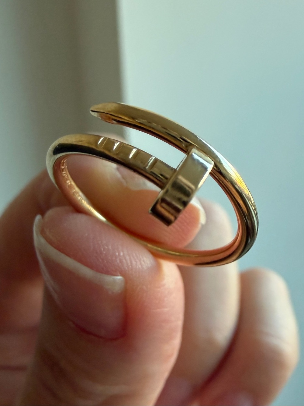 Cartier Juste un Clou Small Ring – 18K Yellow Gold – Size 52 – Full Set - Picture 15 of 16